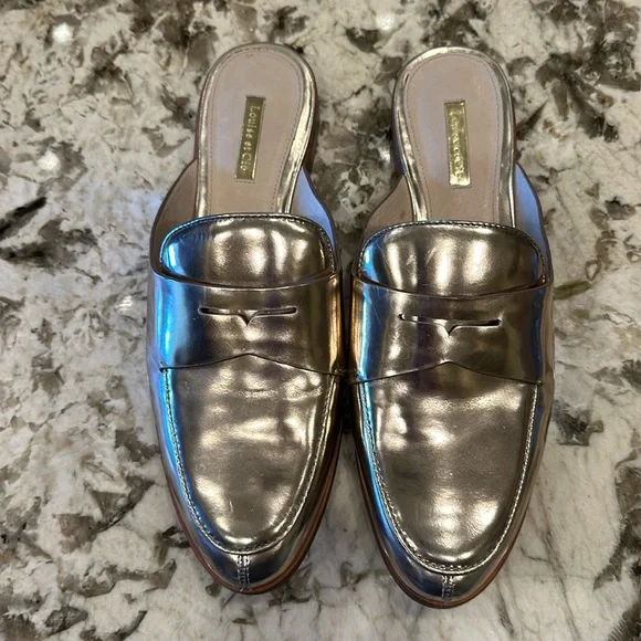 Beautiful nearly new Louise et Cie ladies rose gold mules, 10M/EU40. - Picture 1 of 5